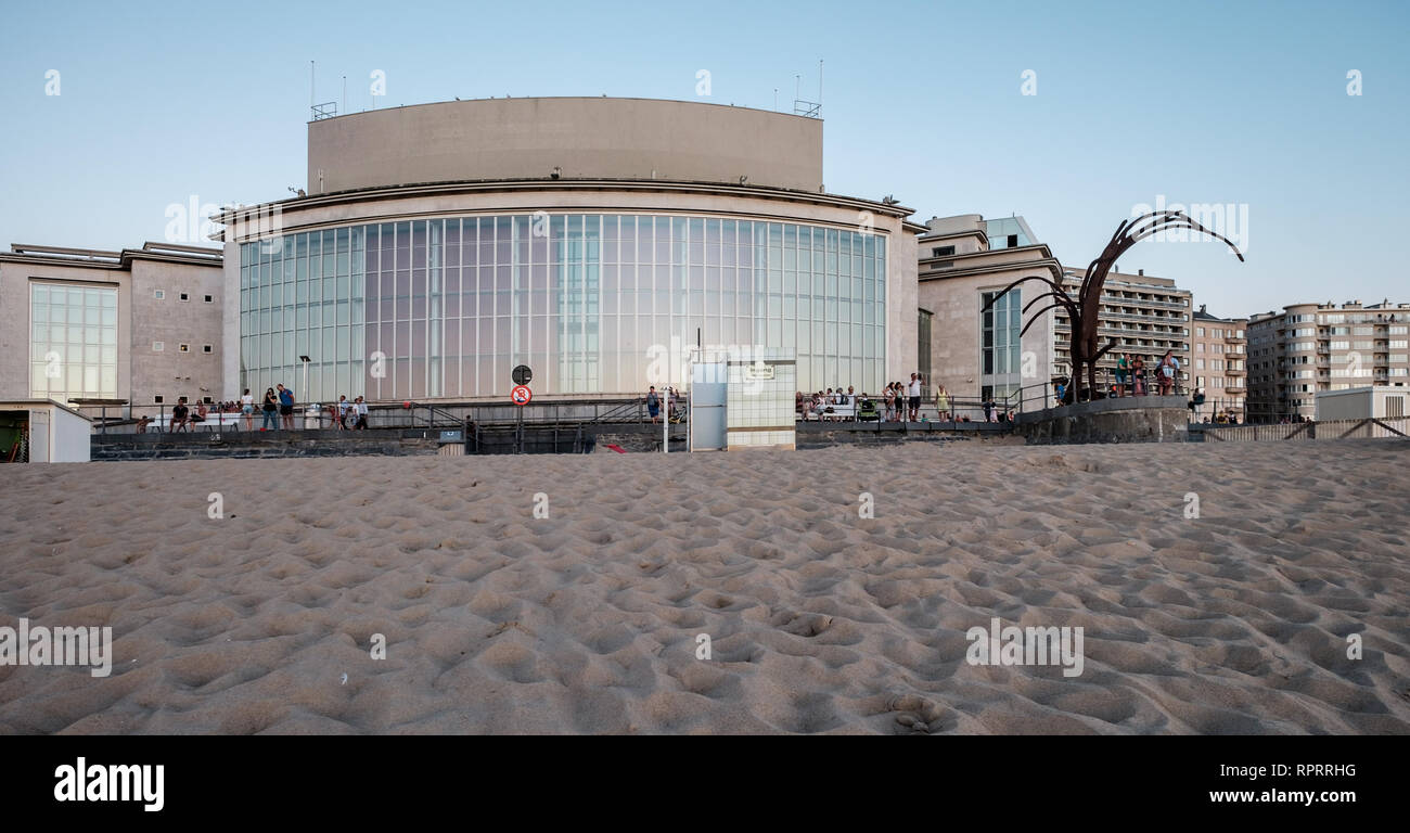 Facade of the Casino building, designed by architect Léon Stynen, next ...