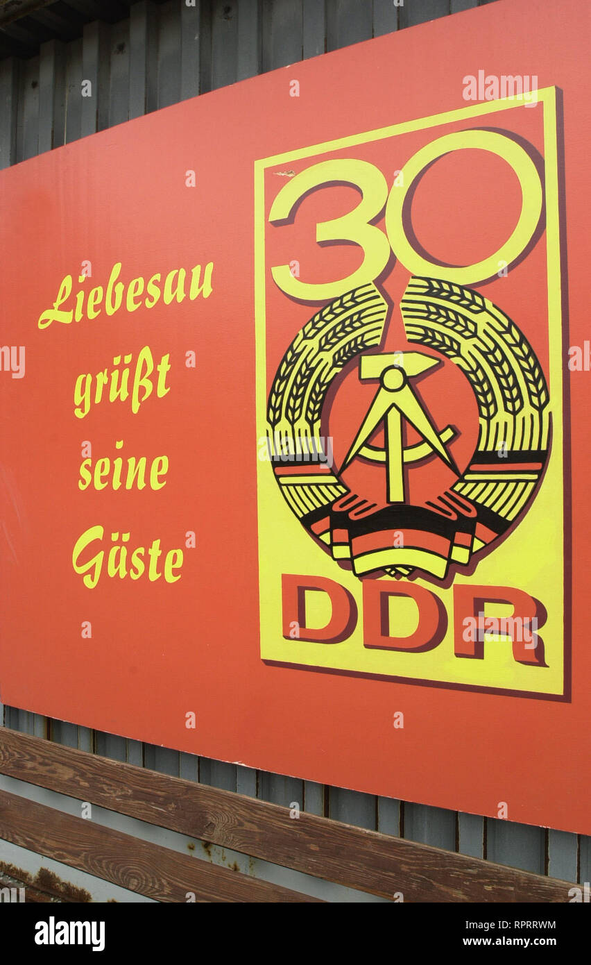 Plakat - 30 Jahre DDR / Überschrift: DDR Stock Photo - Alamy