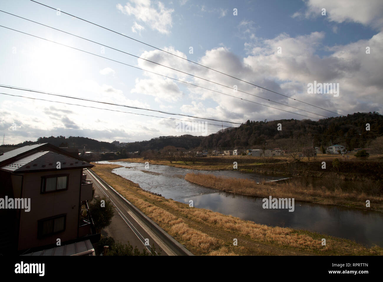 Sendai-Hirose-gawa River Stock Photo