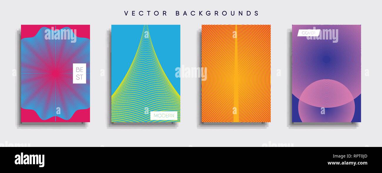 Caver Rpt Vector cover designs. Future Poster template. Smartphone modern ...