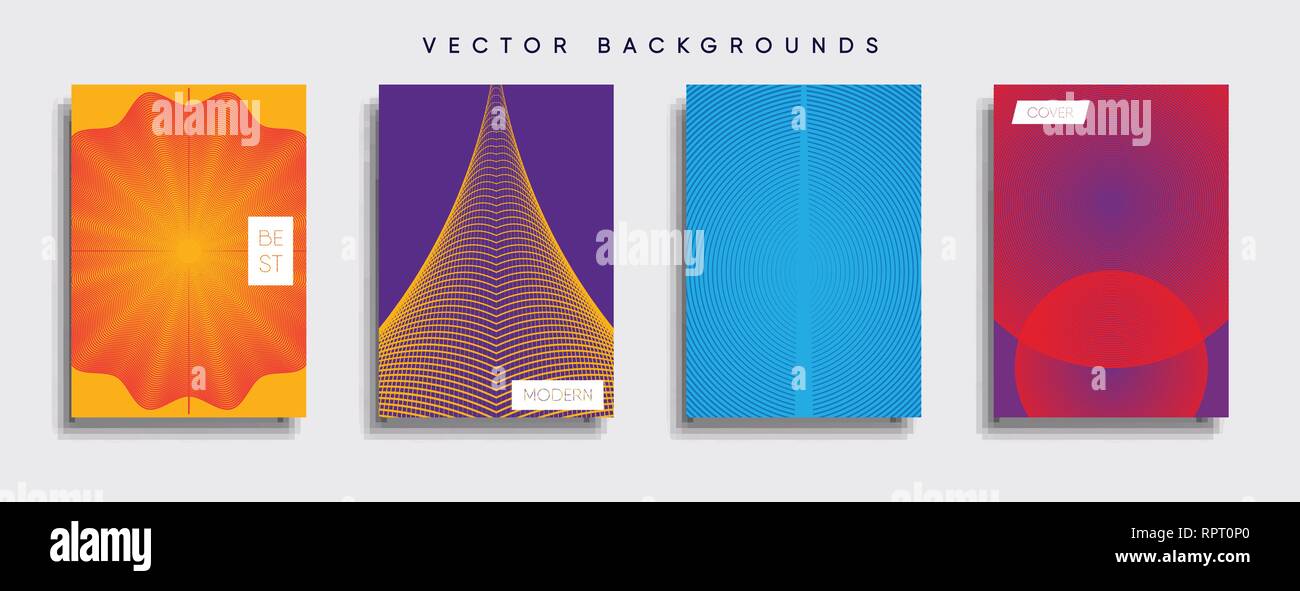 Caver Rpt Vector cover designs. Future Poster template. Smartphone modern ...