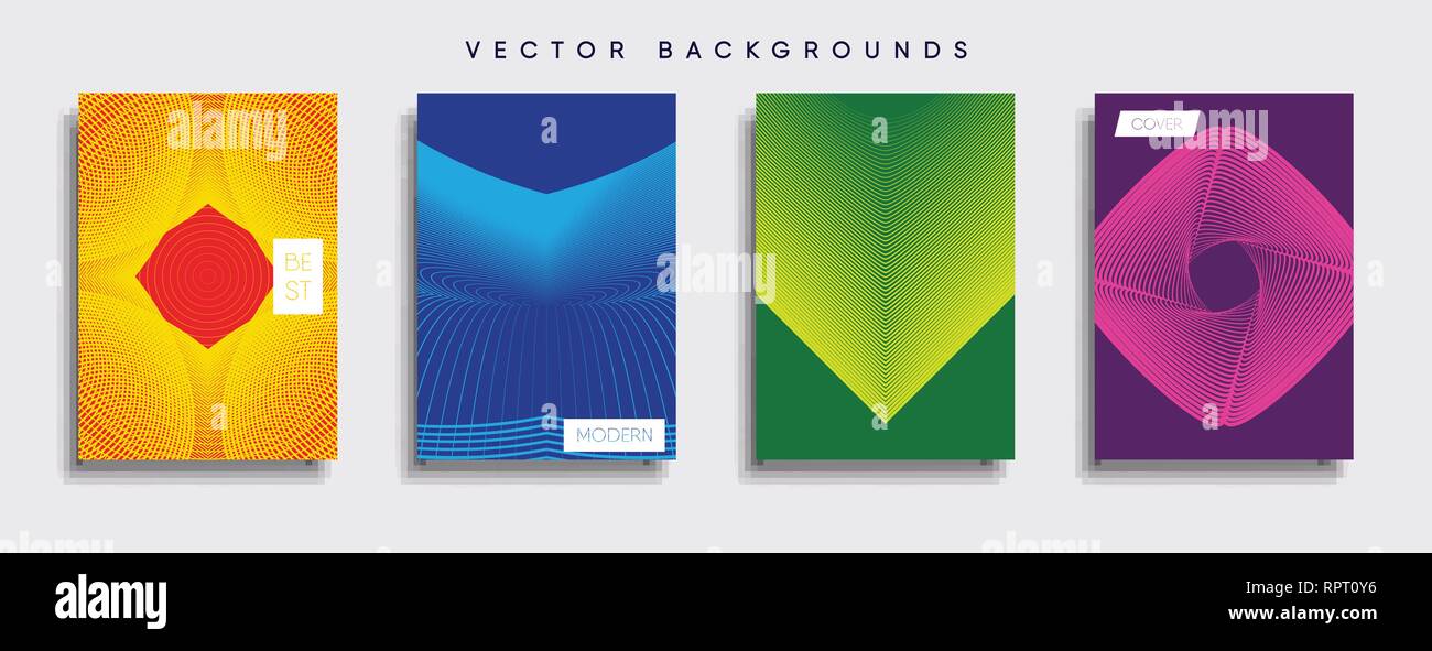 Caver Rpt Vector cover designs. Future Poster template. Smartphone modern ...