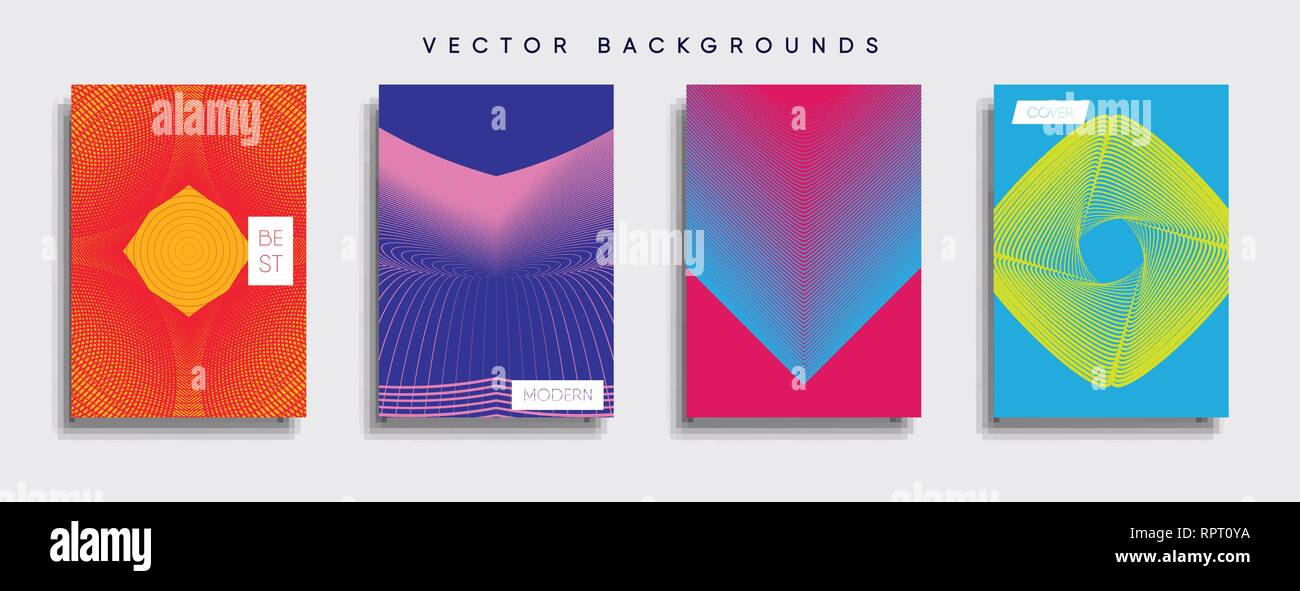 Caver Rpt Vector cover designs. Future Poster template. Smartphone modern ...
