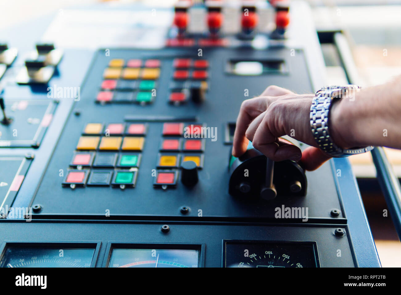 Marine navigational equipment on modern ship or vessel Stock Photo - Alamy