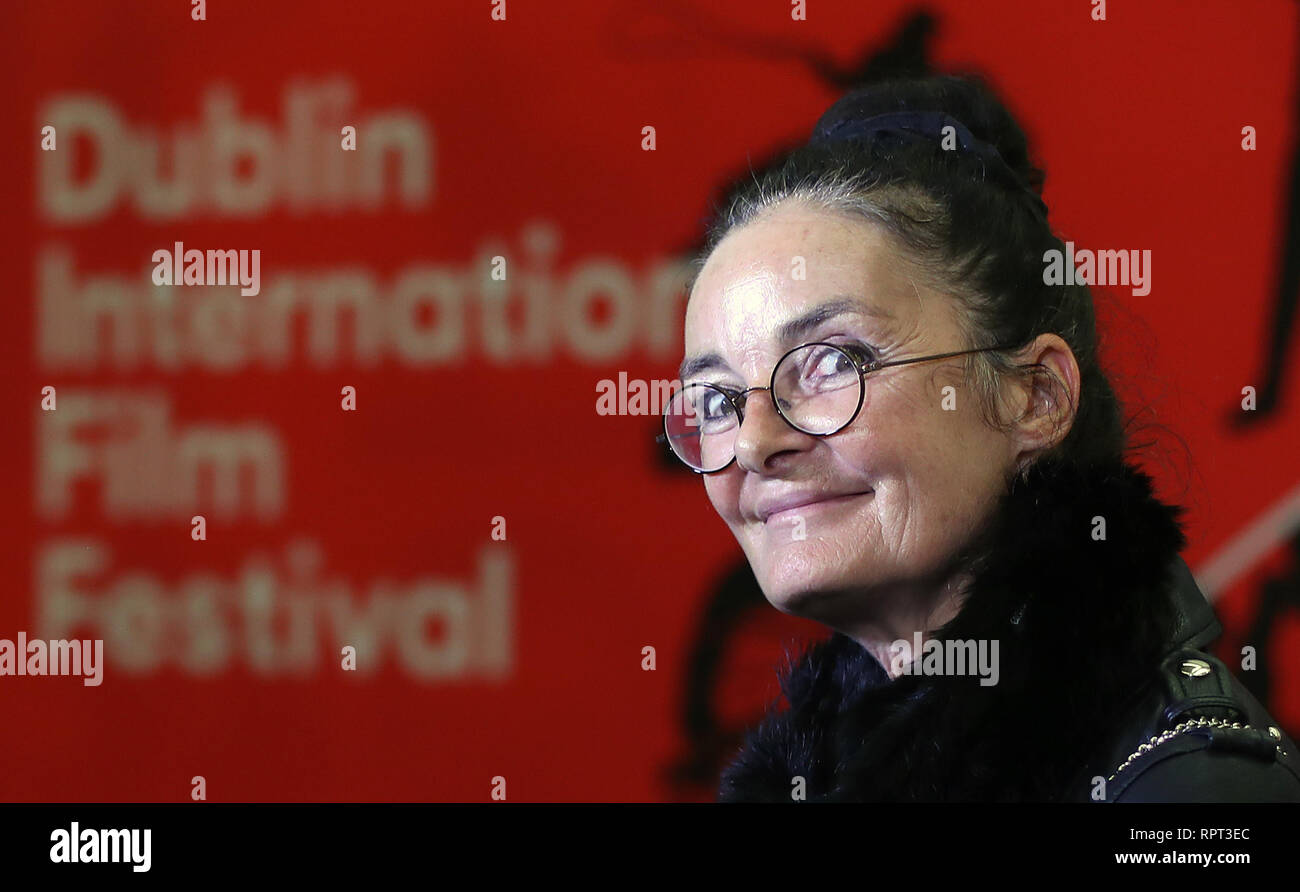 Director Mary McGuckian arrives at the Gala Screening for A Girl from Mogadishu at The Odeon Cinema at the Point Village in Dublin. Stock Photo