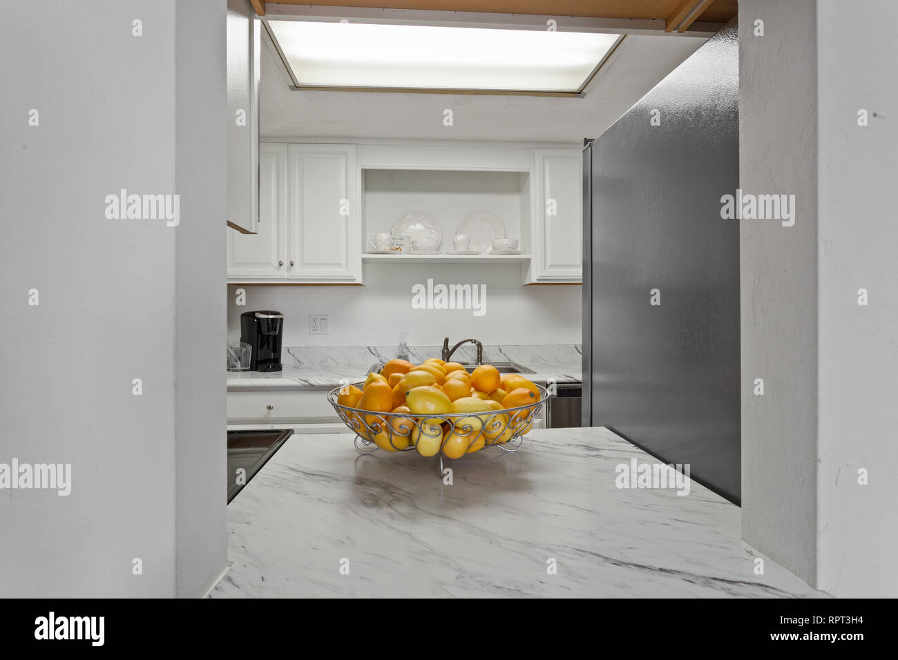 Modern Kitchen Home Interior With Hardwood And Wooden Cabinets Furniture Ideal Decoration Clean Contemporary New Stock Photo Alamy