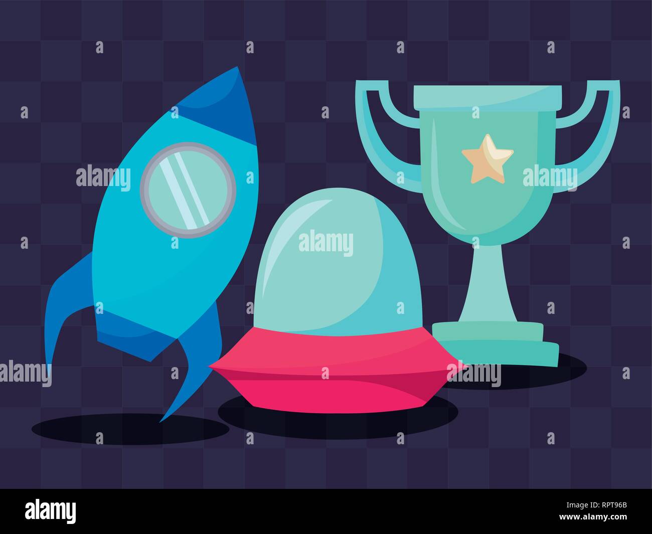 classic video game set icons vector illustration design Stock Vector