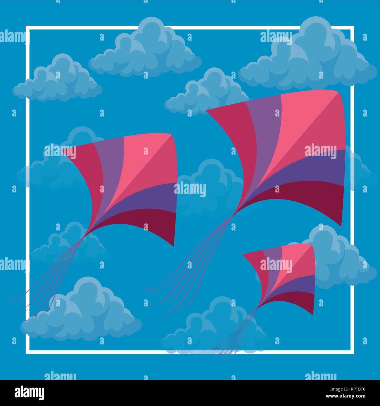 kites flying in the sky vector illustration design Stock Vector Image & Art Alamy