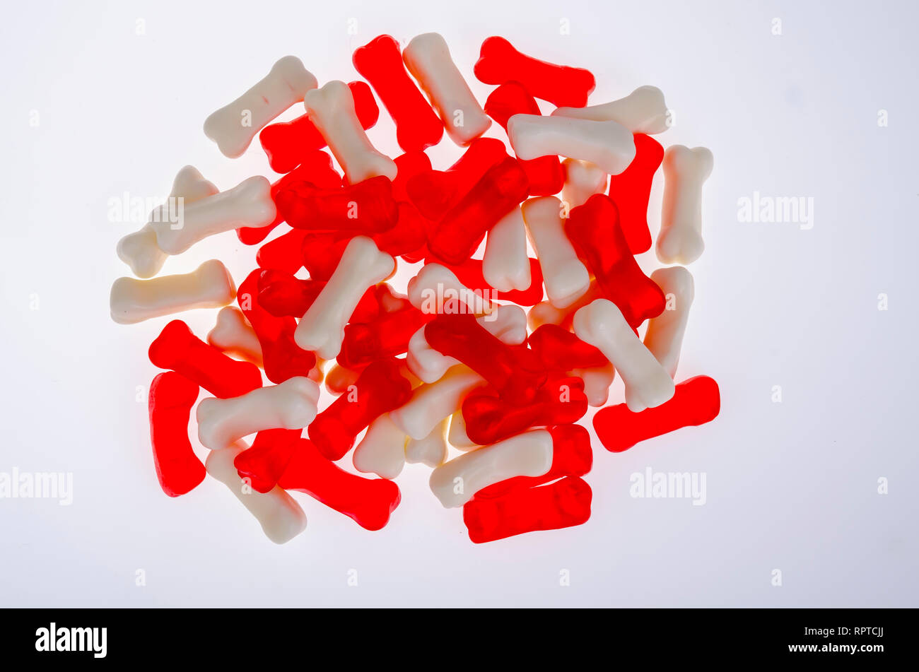 Bone shaped jelly candies on white. Studio Photo Stock Photo Alamy