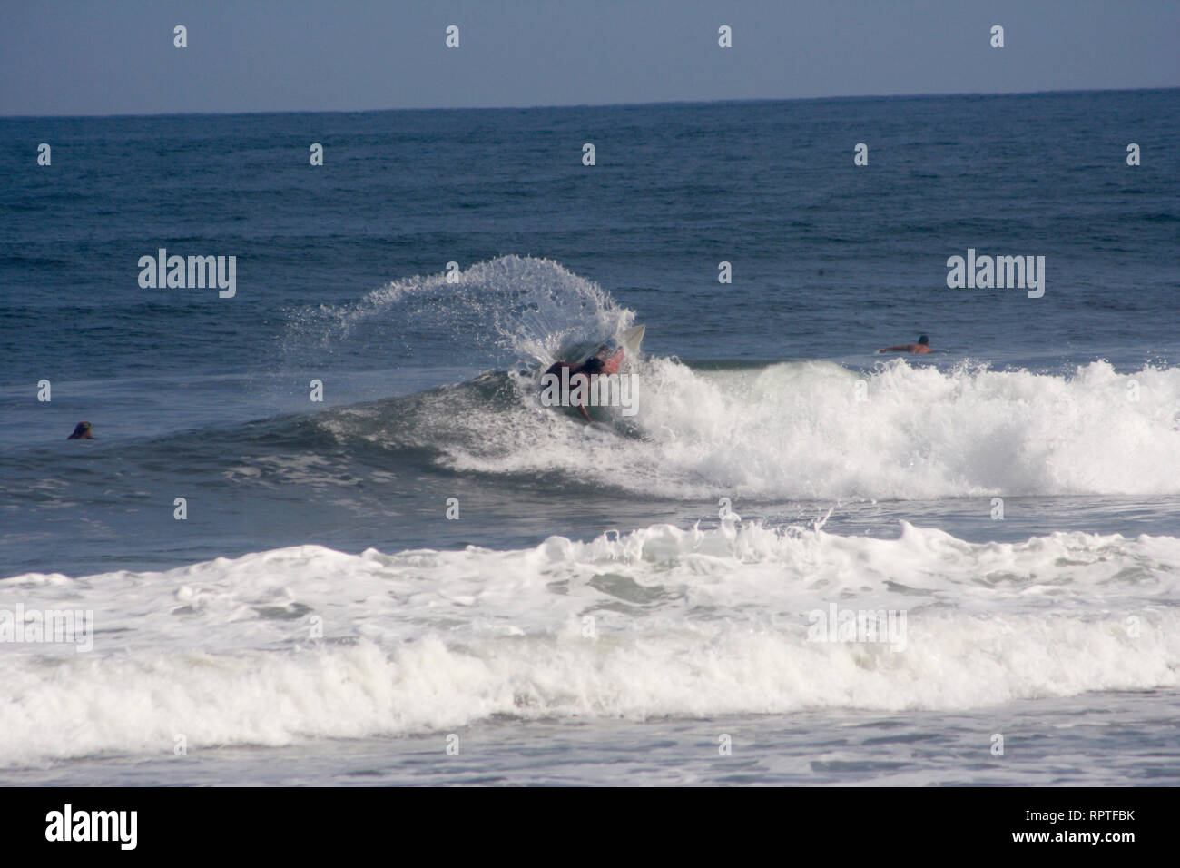 Surfing in El Zonte, La Libertad, El Salvador Stock Photo Alamy