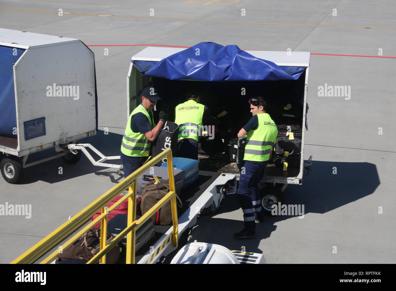Swissport baggage handler hires stock photography and images Alamy