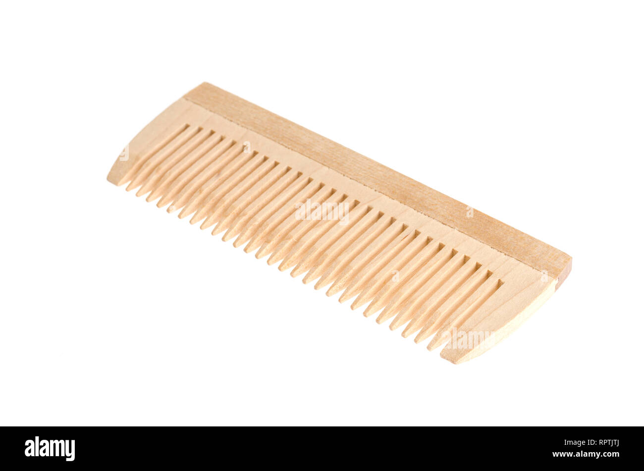 Wooden comb for natural wood hair. Studio Photo Stock Photo - Alamy