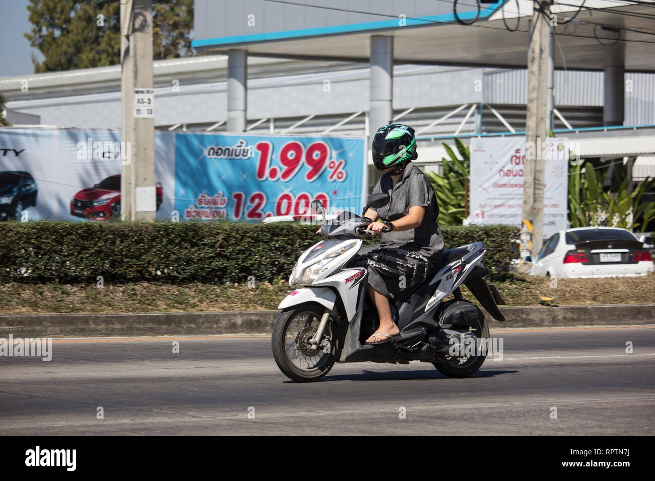 Private Motorcycle, Honda Click. Photo 