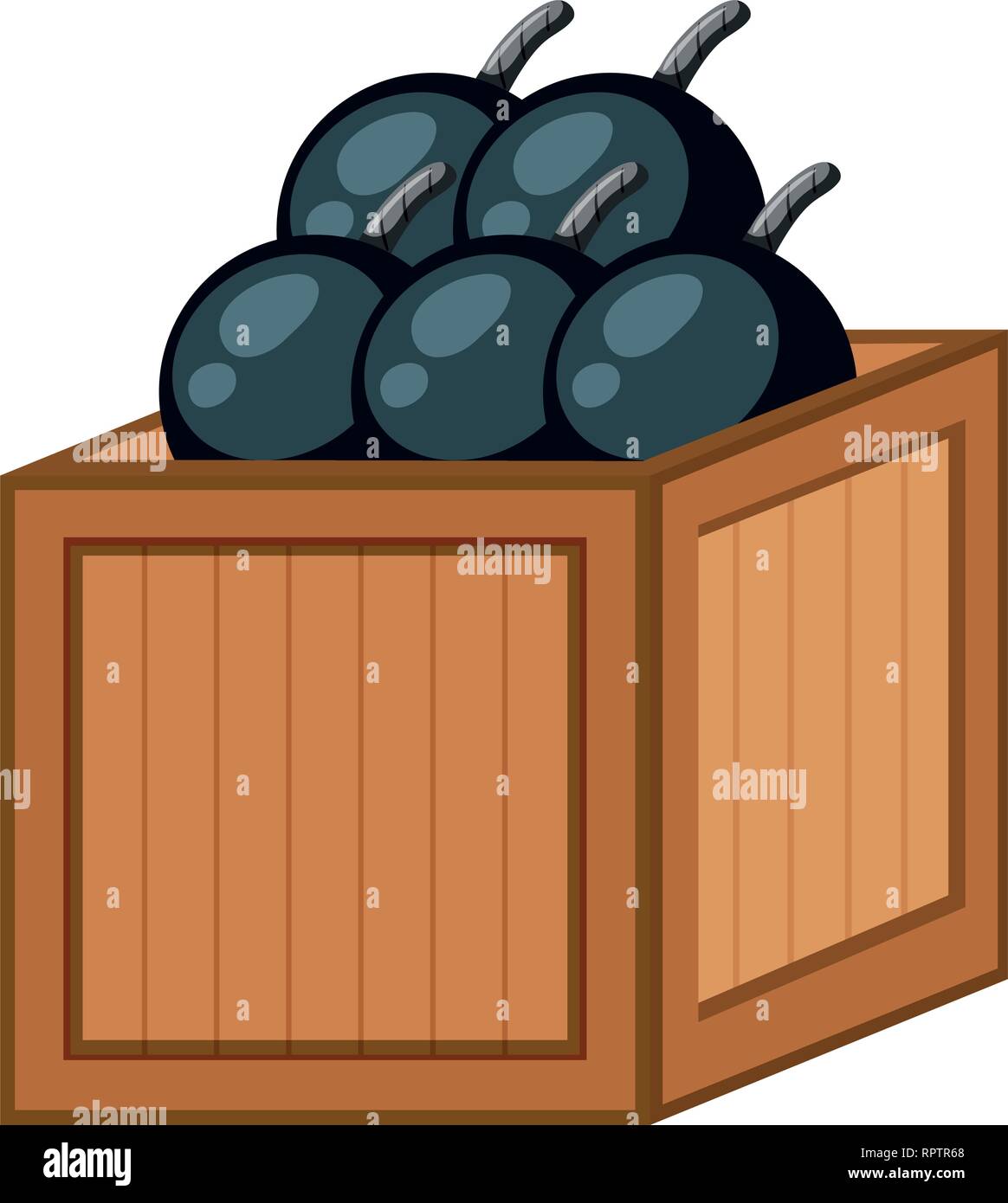 Bomb Box Drawing Box of bombs white background illustration Stock Vector Image & Art - Alamy