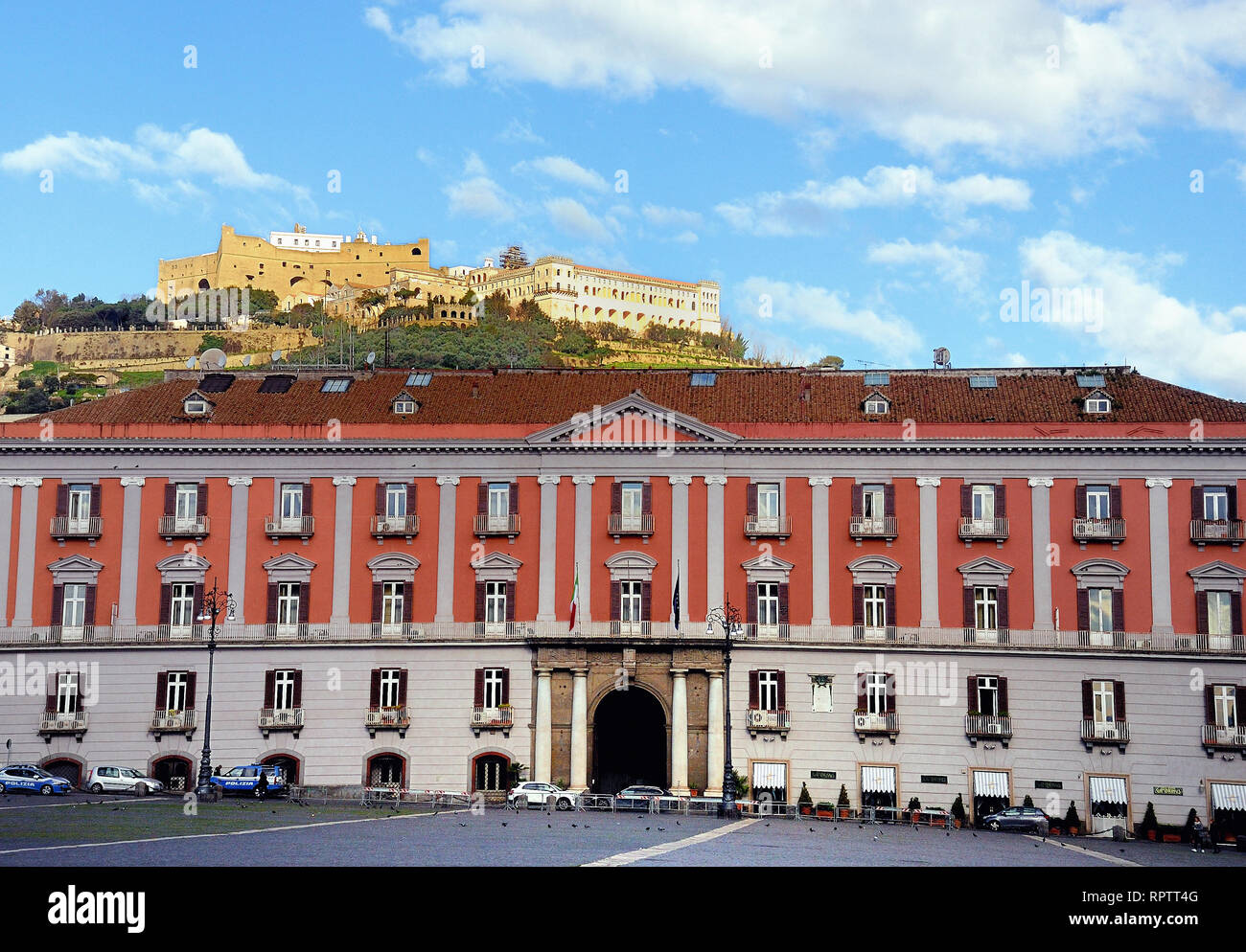 Naples, Italy. The Palazzo della Prefettura or Palace of the Prefecture