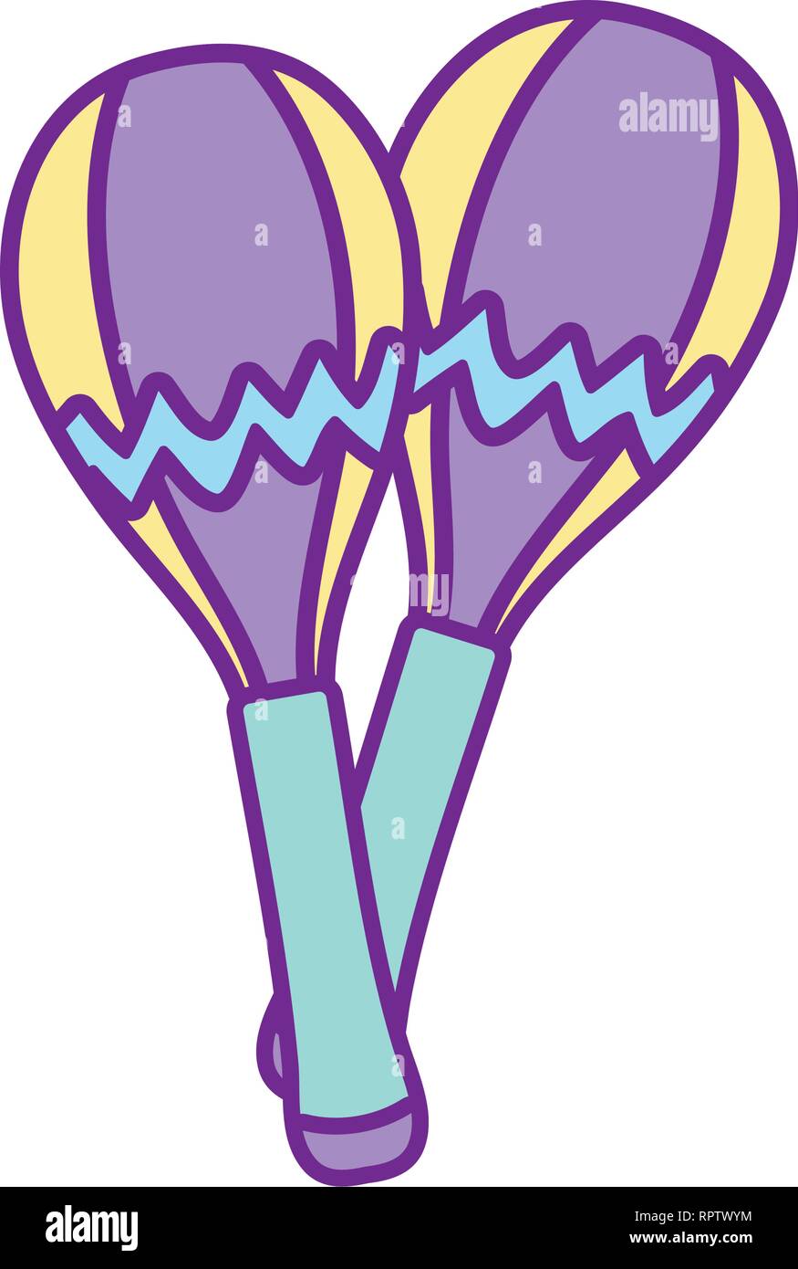 maracas instrument isolated icon Stock Vector Image & Art Alamy