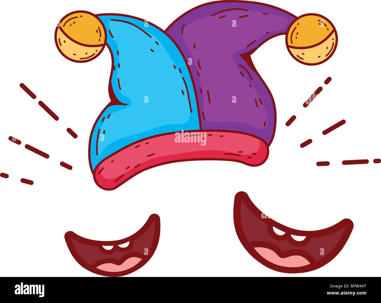 Medieval joker cartoon icon hi-res stock photography and images - Alamy
