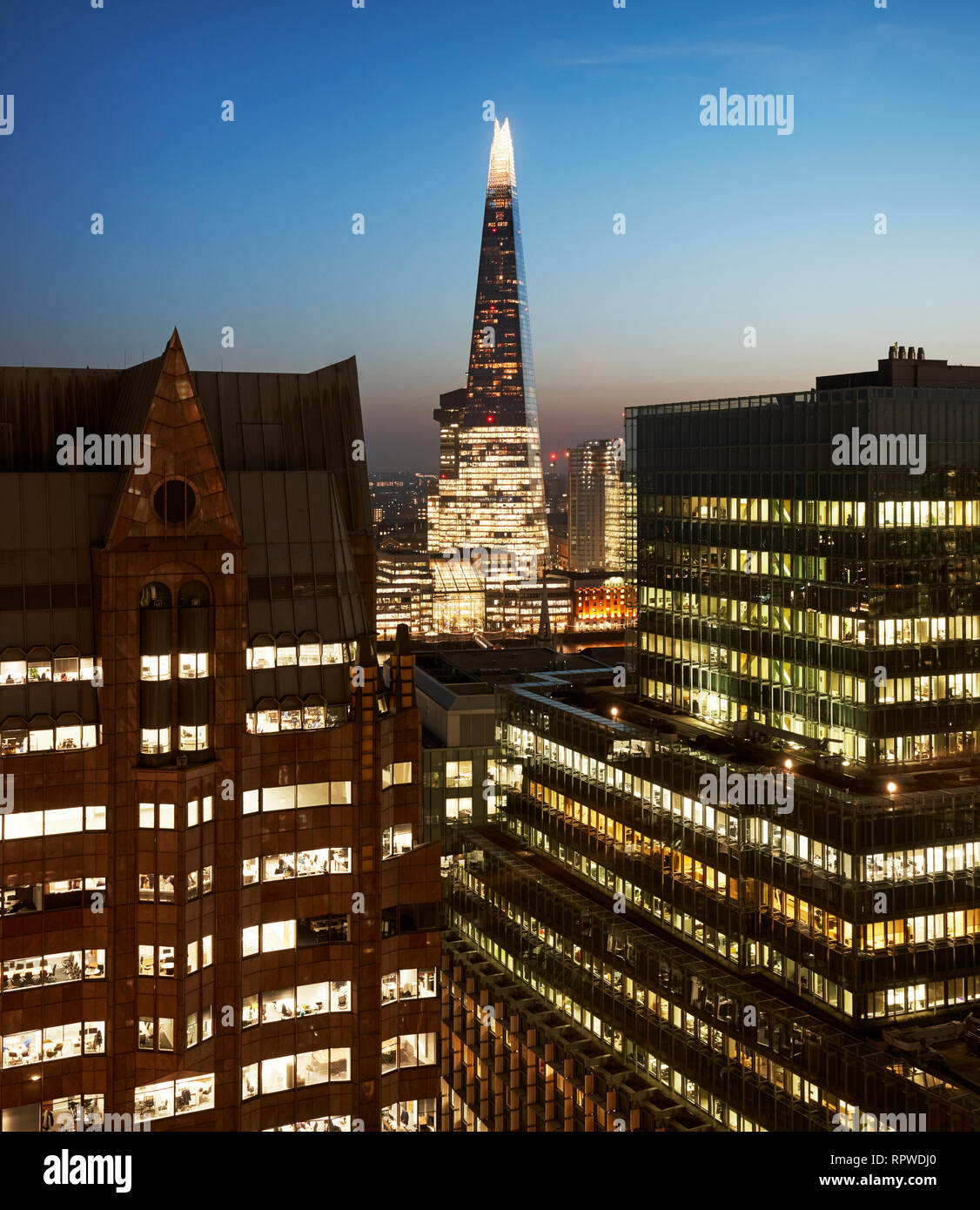The Shard, London, Taken from the Garden,Fenchurch Street Stock Photo