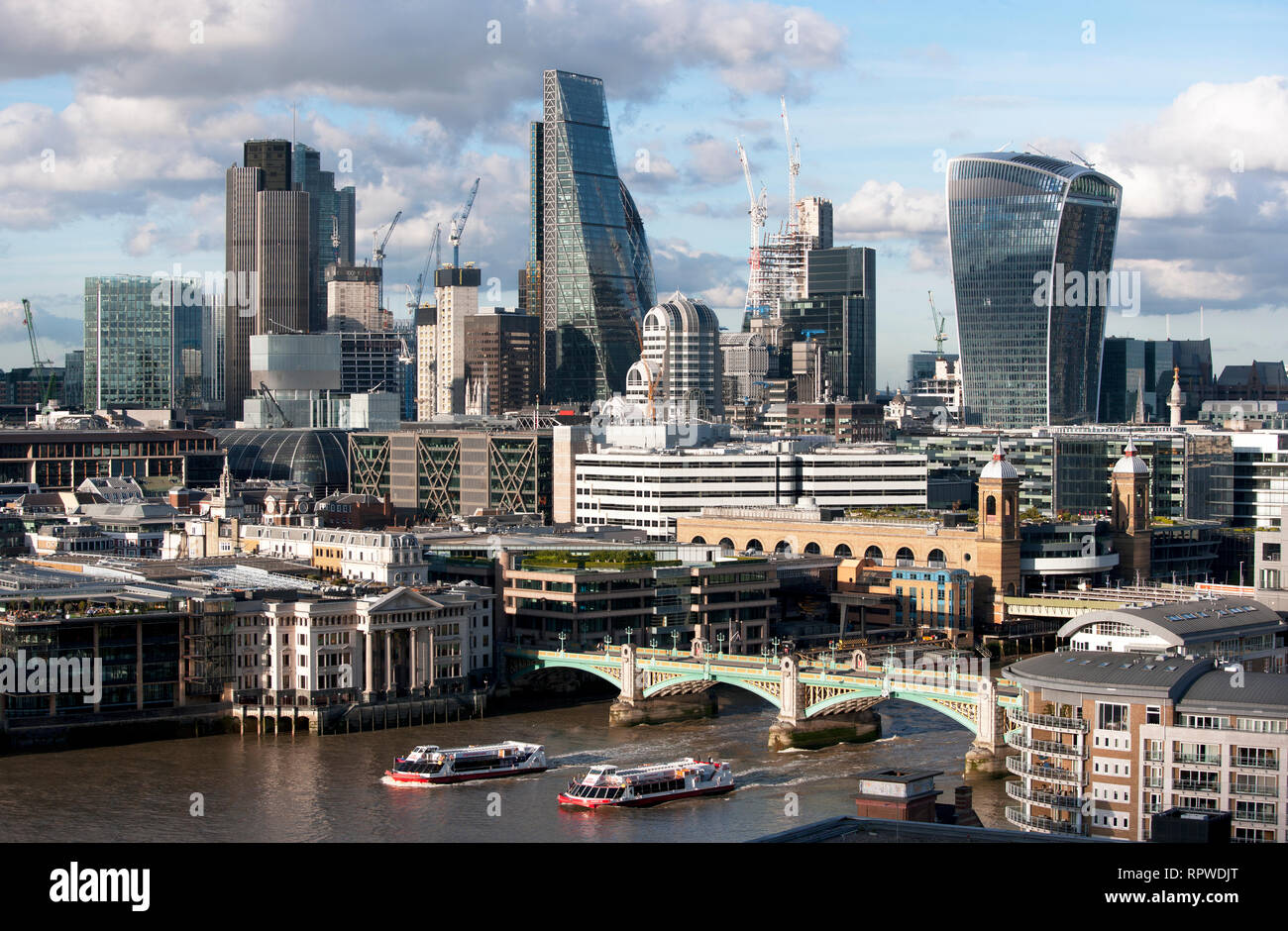 City of London Skyline taken from The Tate Modern Stock Photo - Alamy