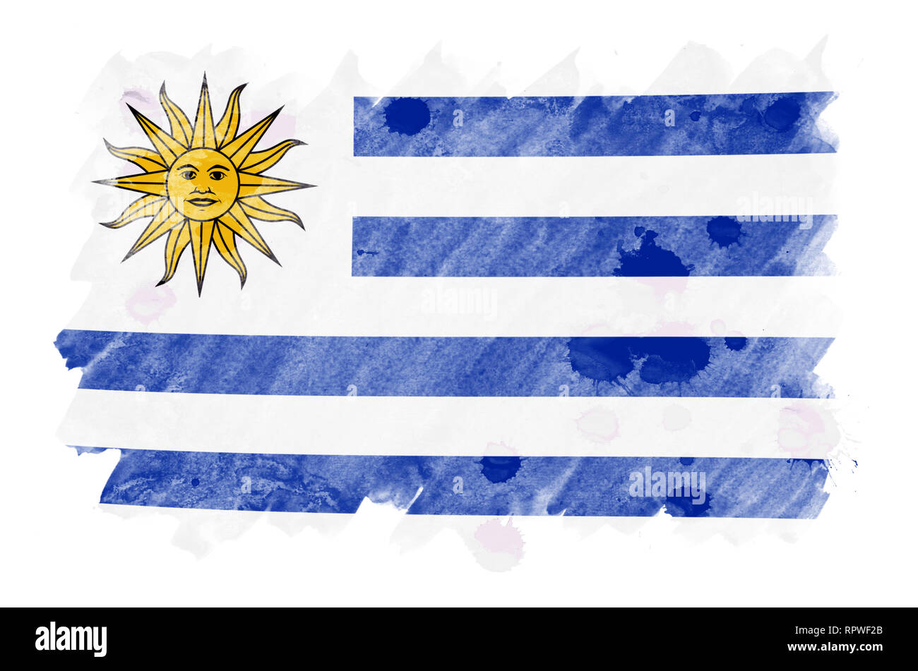 Abstract Flag On Uruguay Map High Resolution Stock Photography And Images Alamy