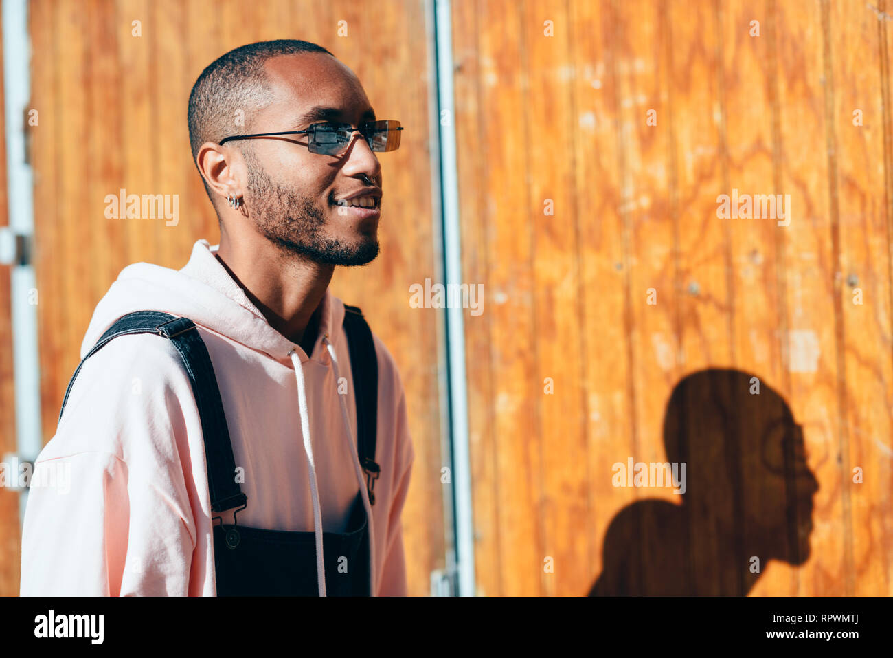 African black young male model hi-res stock photography and images - Alamy