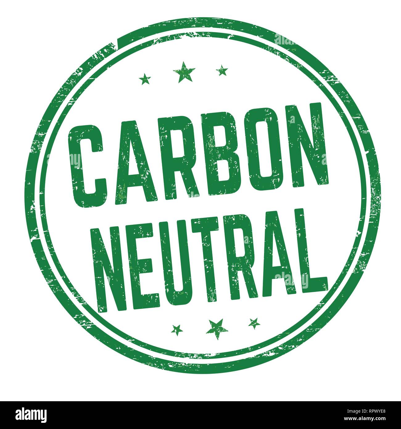 Carbon neutral sign or stamp on white background, vector illustration ...