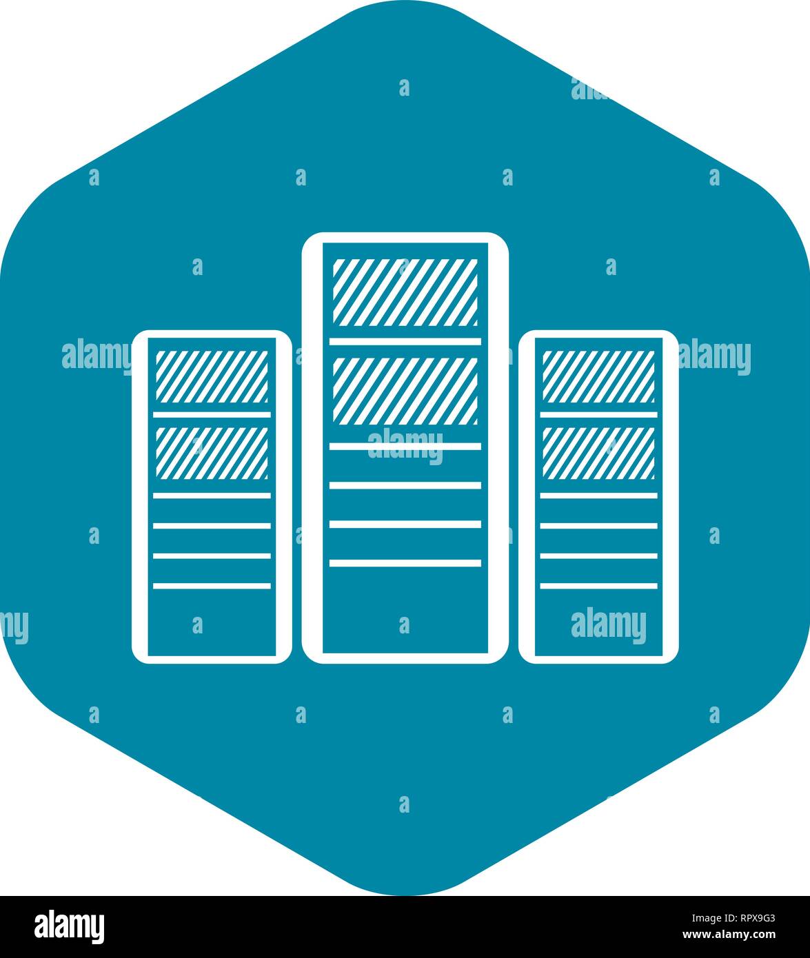 Database servers icon, simple style Stock Vector Image & Art - Alamy
