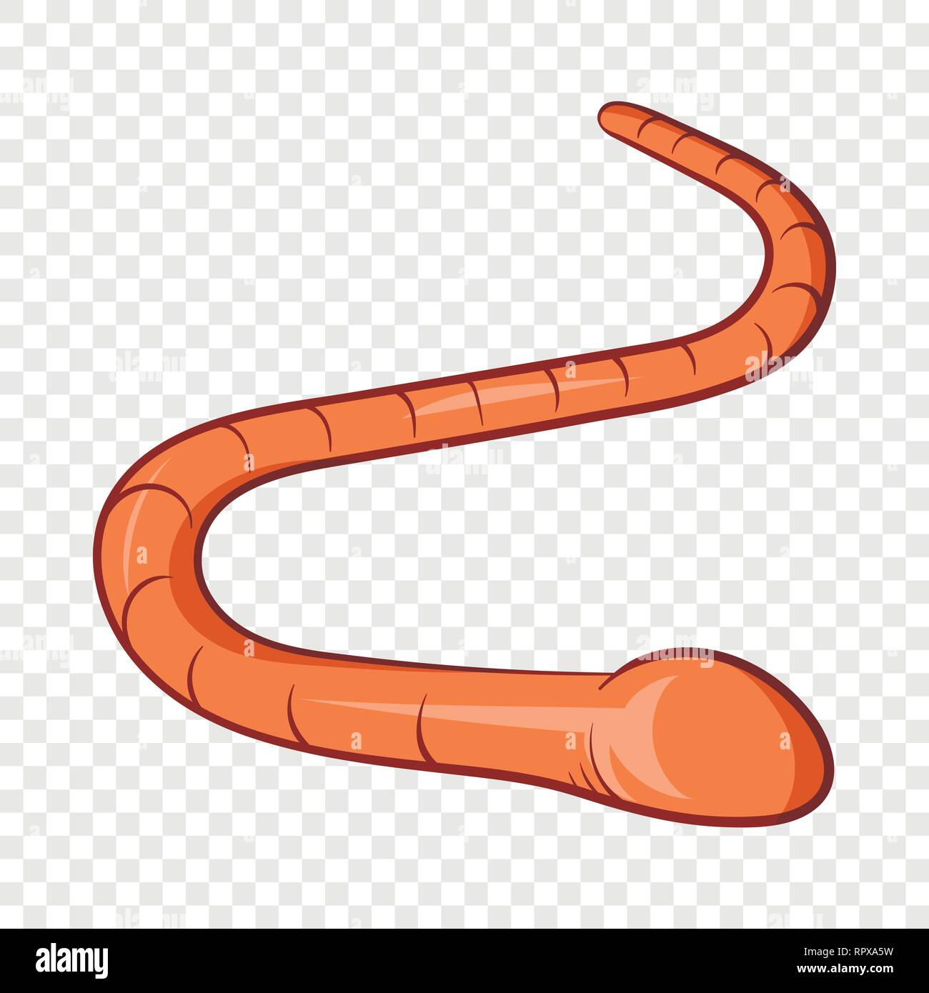 Worm icon, cartoon style Stock Vector Image & Art - Alamy
