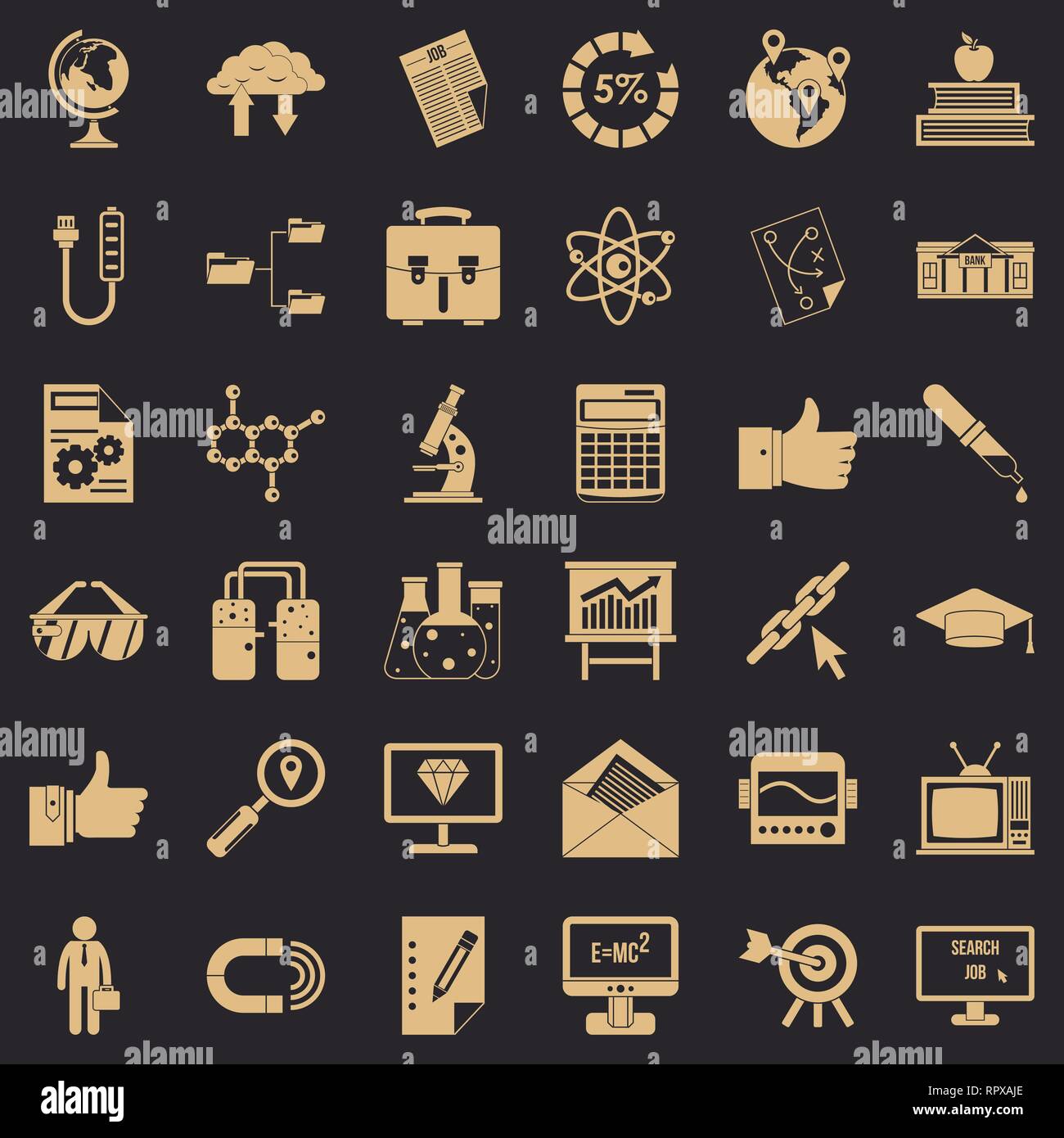 Business analytics icons set, cartoon style Stock Vector Image & Art ...