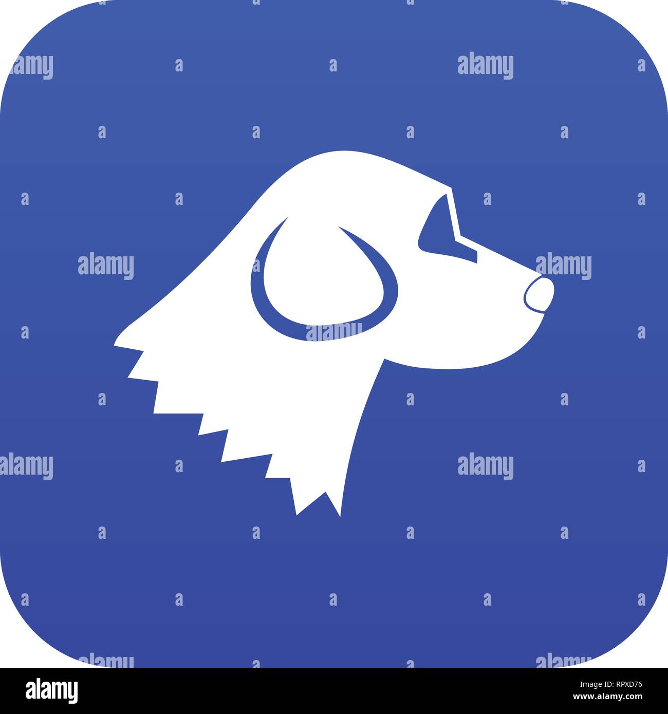 Beagle dog icon digital blue Stock Vector Image & Art - Alamy