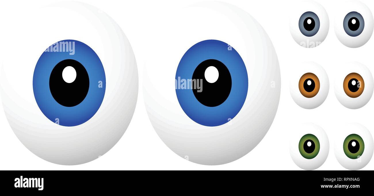 Cartoon eyes isolated on white. Cartoon eyes in 4 color Stock Vector Image & Art - Alamy Cartoon eyes isolated on white. Cartoon eyes in 4 color Stock Vector Image & Art - Alamy