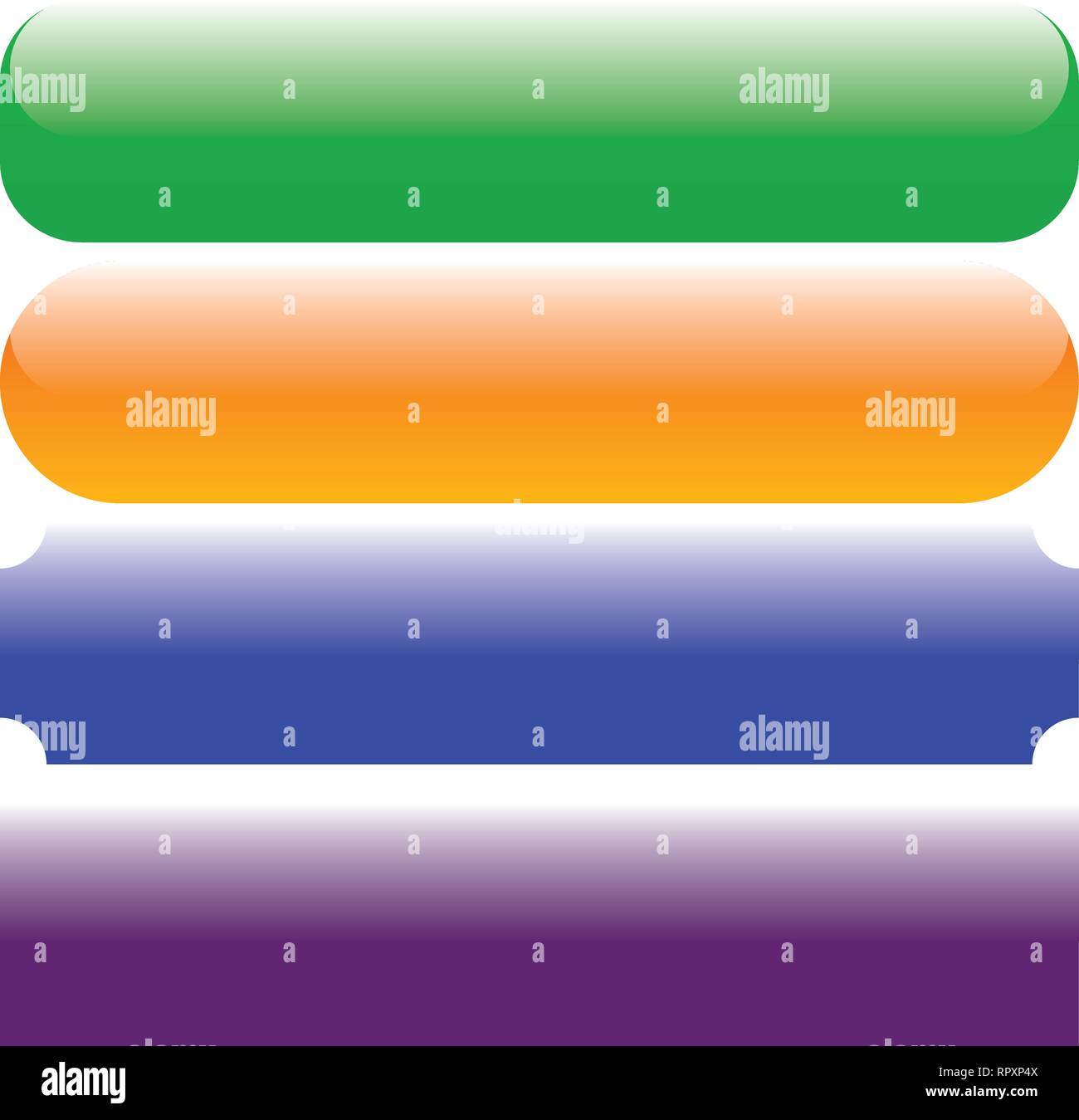 Rectangle button, banner, plate backgrounds with empty space. Buttons