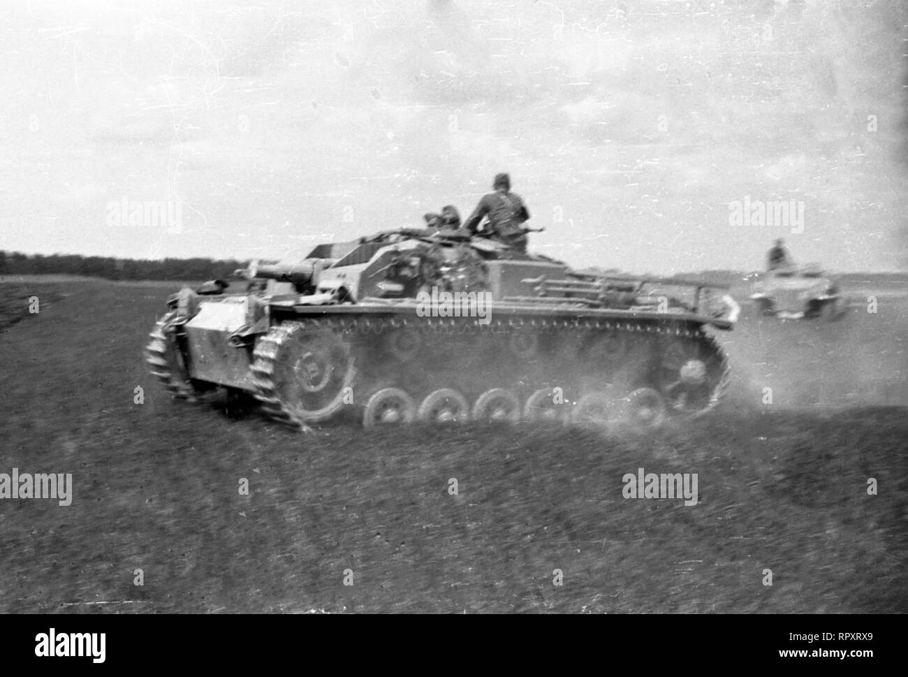 Wehrmacht Heer Sturmgeschütz III StuG III Ausf. C/D / German Army Assault Tank III Stock Photo