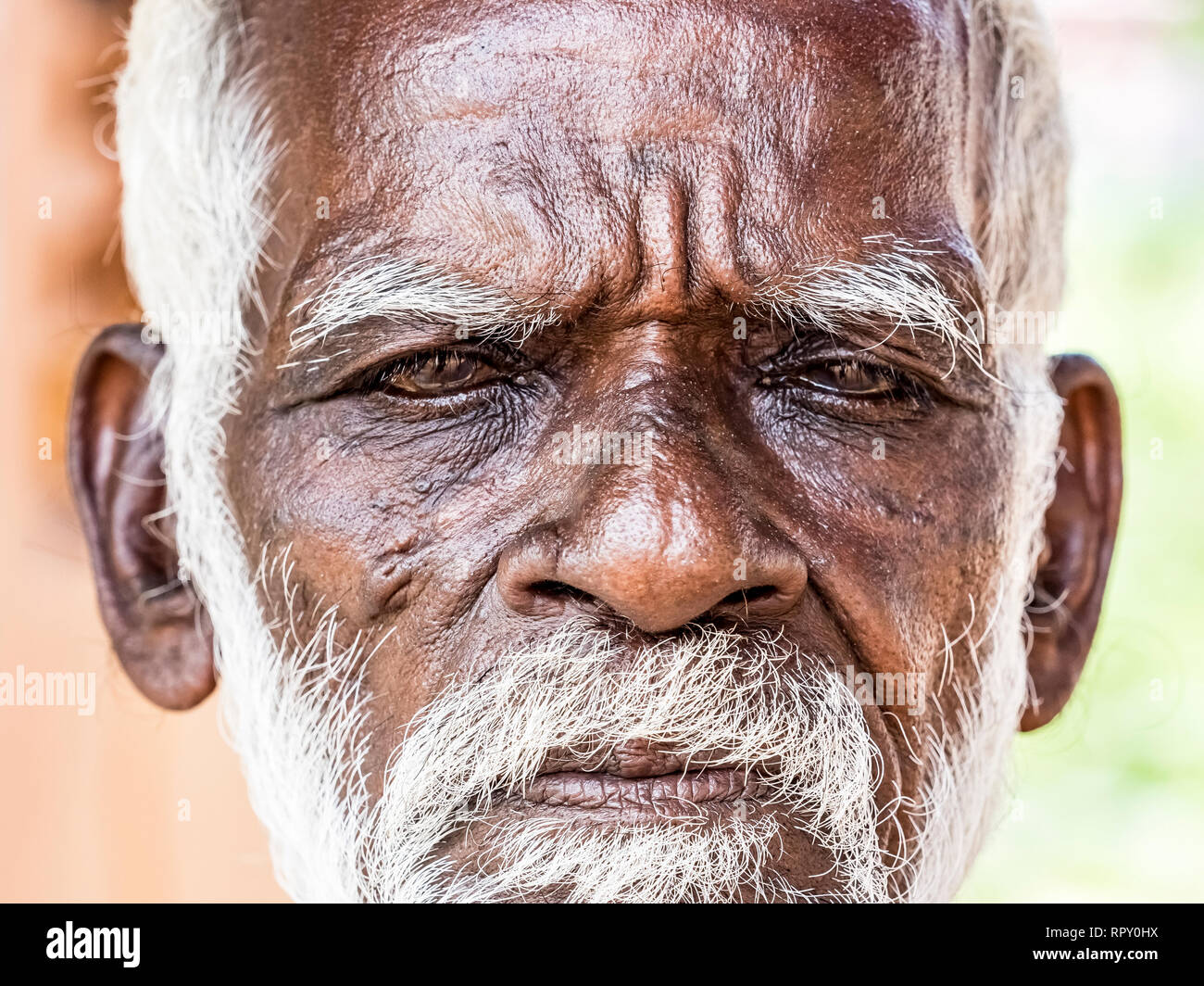 Puduchery India December Circa 2018 An Unidentifed Old Senior