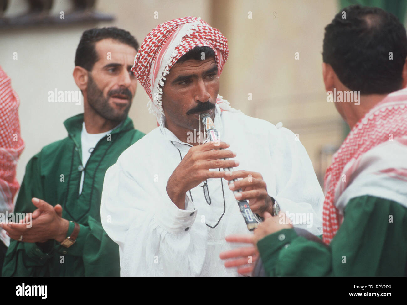 Deutschland, Hannover, Expo, 2000, Musiker / Überschrift: Expo 2000 Stock Photo