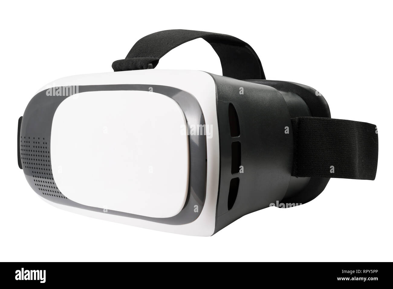Virtual reality helmet on white Stock Photo