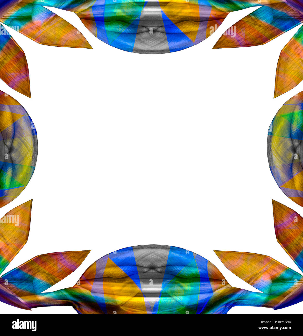 Fine art still life bright colorful abstract frame/pattern made from ...