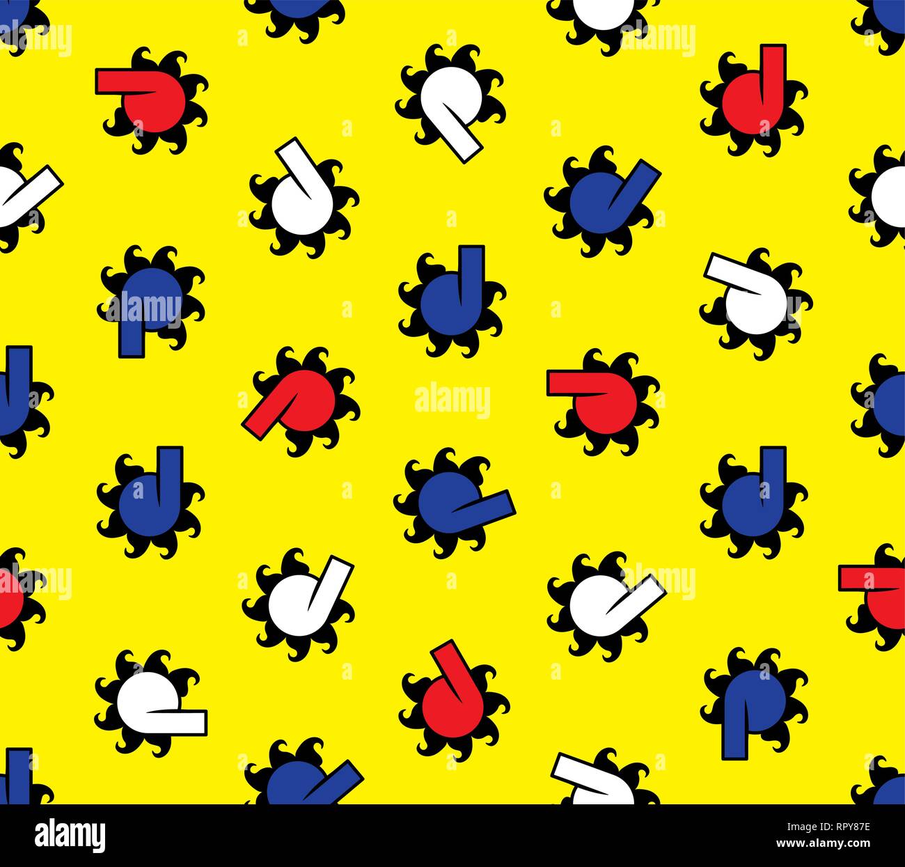 american pattern with sun Stock Vector