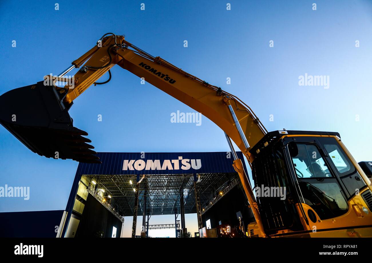store and offices Komatzu.venta of machinery, equipment or indistrial equipment. refaccionaría and machinery for the mining industry. Komatsu Limited  Stock Photo