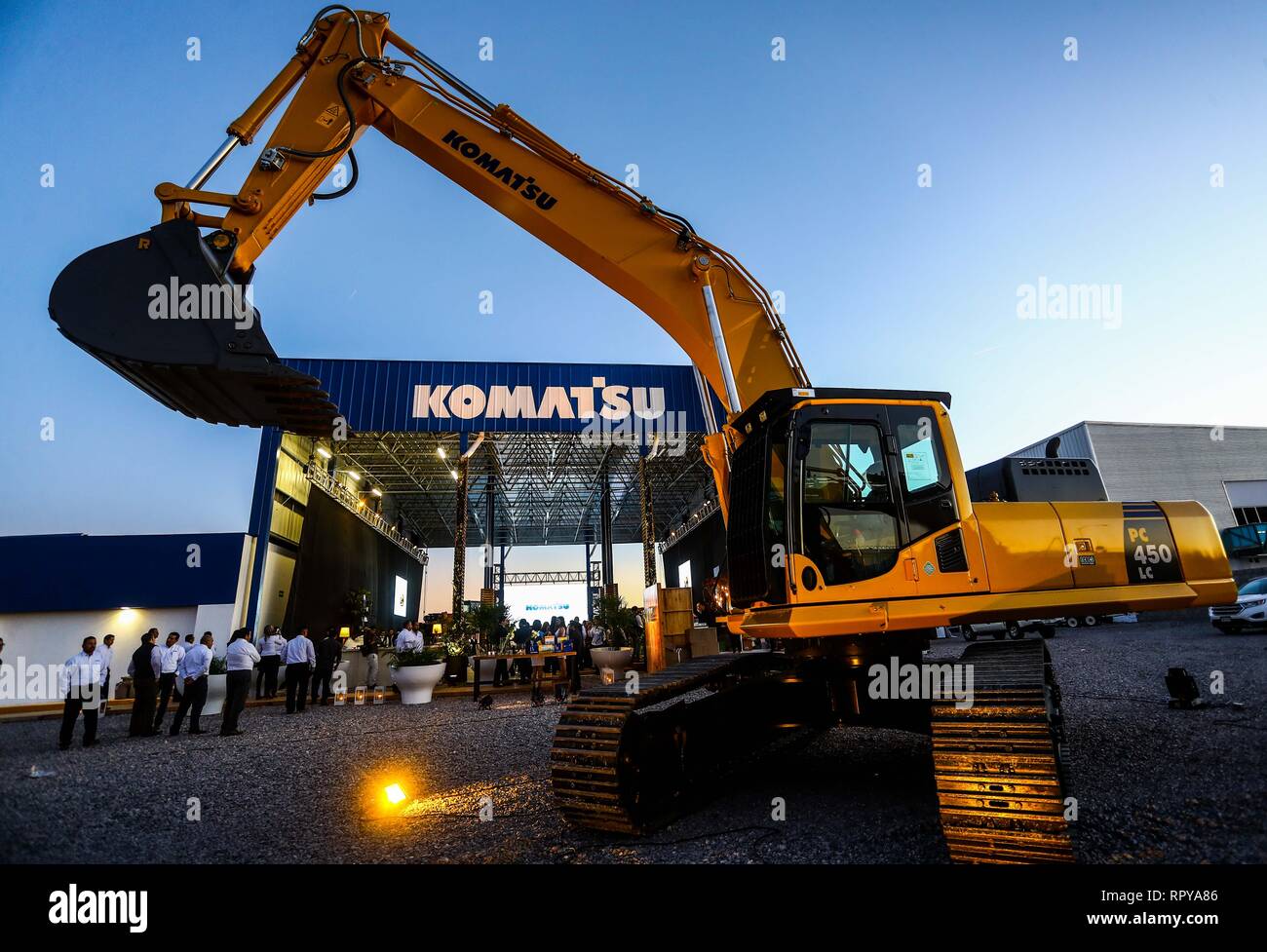 store and offices Komatzu.venta of machinery, equipment or indistrial equipment. refaccionaría and machinery for the mining industry. Komatsu Limited  Stock Photo