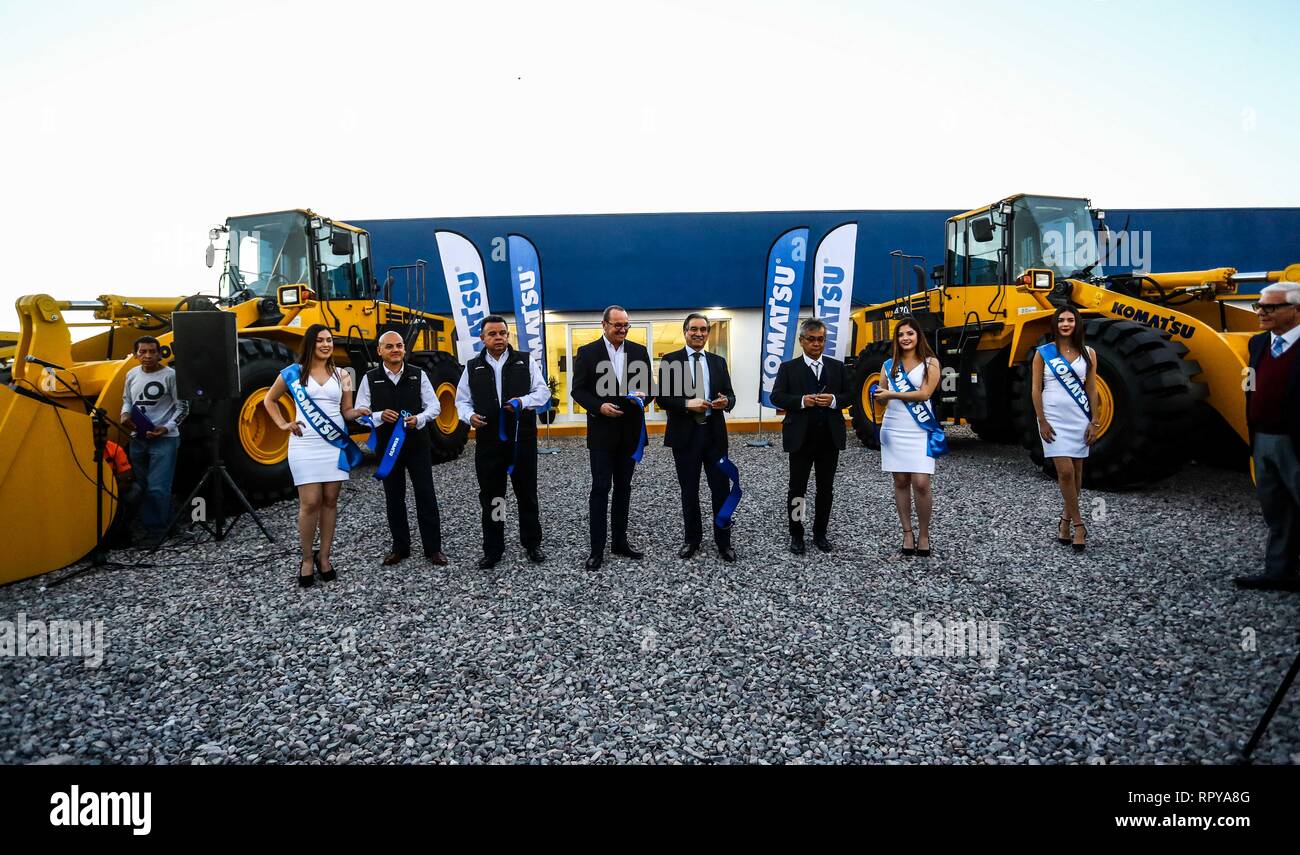 store and offices Komatzu.venta of machinery, equipment or indistrial equipment. refaccionaría and machinery for the mining industry. Komatsu Limited  Stock Photo