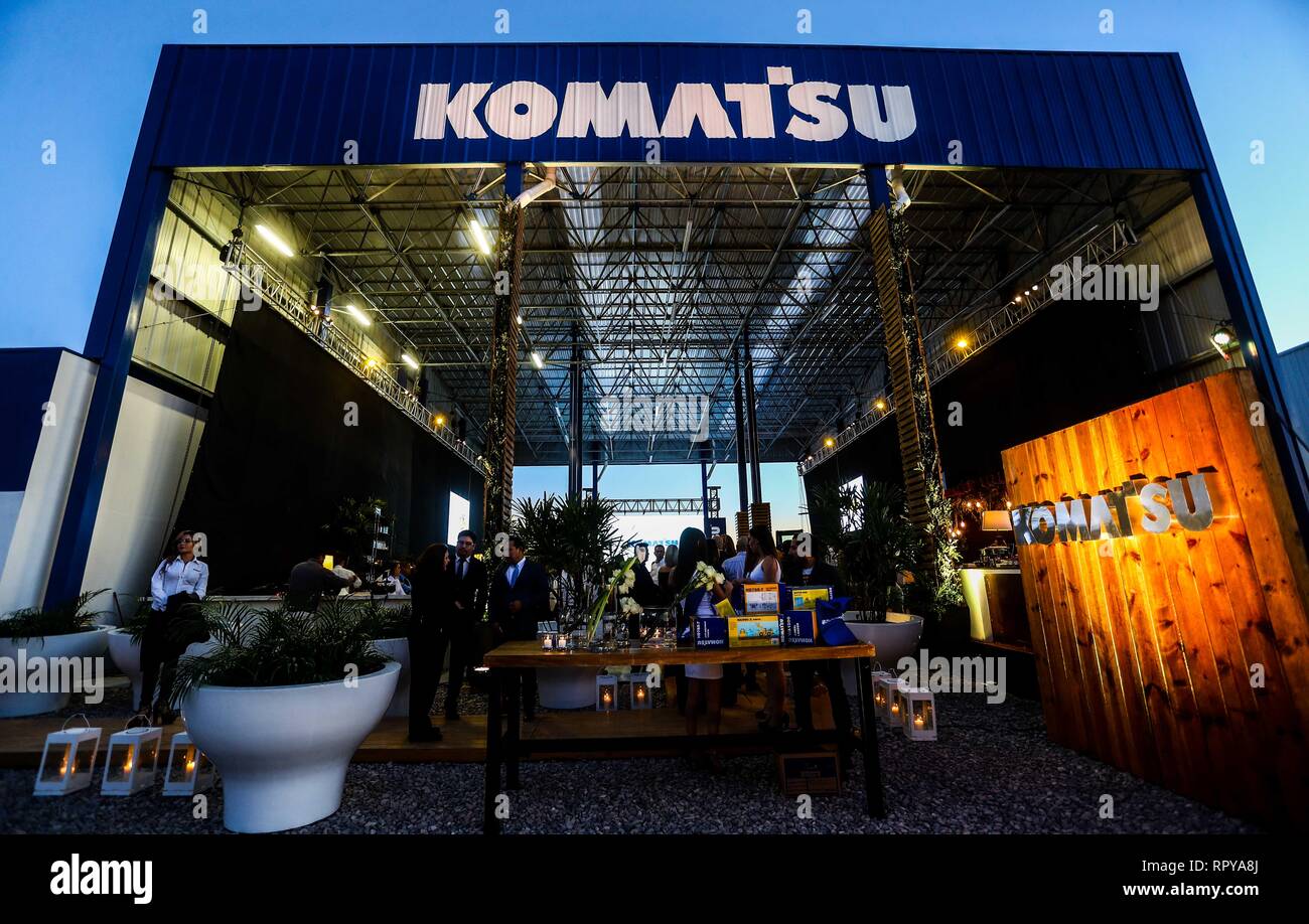 store and offices Komatzu.venta of machinery, equipment or indistrial equipment. refaccionaría and machinery for the mining industry. Komatsu Limited  Stock Photo