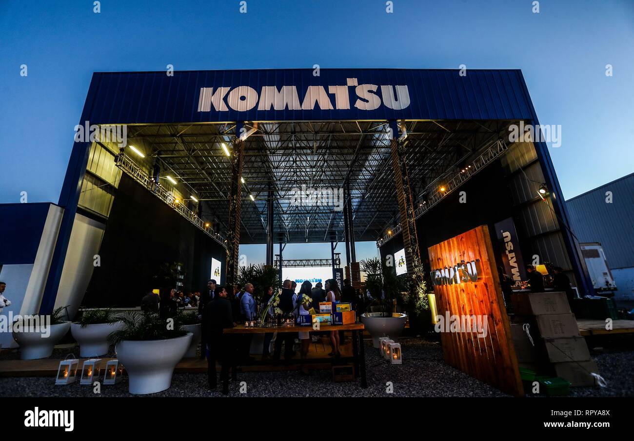 store and offices Komatzu.venta of machinery, equipment or indistrial equipment. refaccionaría and machinery for the mining industry. Komatsu Limited  Stock Photo