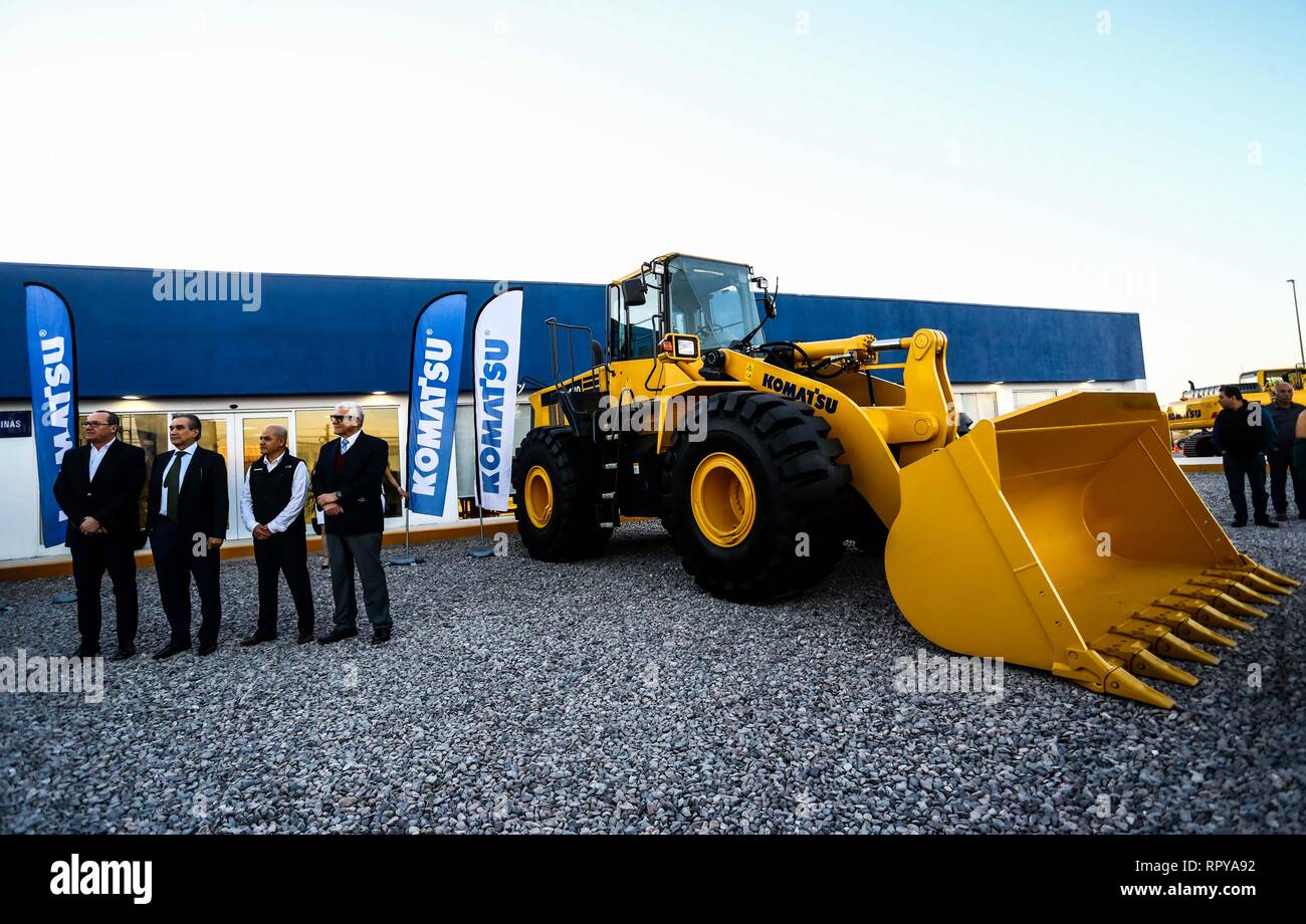 store and offices Komatzu.venta of machinery, equipment or indistrial equipment. refaccionaría and machinery for the mining industry. Komatsu Limited  Stock Photo