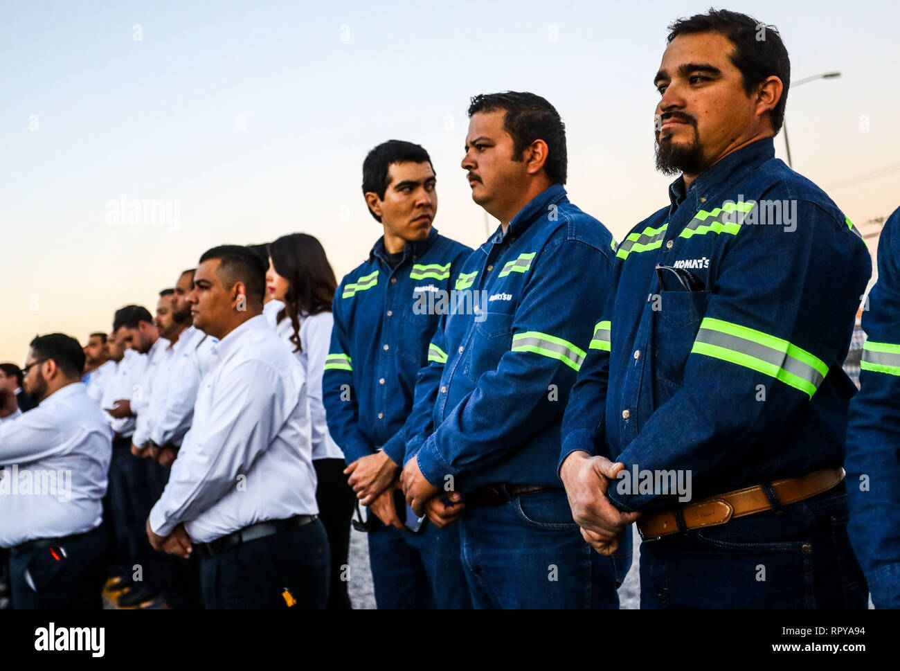 store and offices Komatzu.venta of machinery, equipment or indistrial equipment. refaccionaría and machinery for the mining industry. Komatsu Limited  Stock Photo