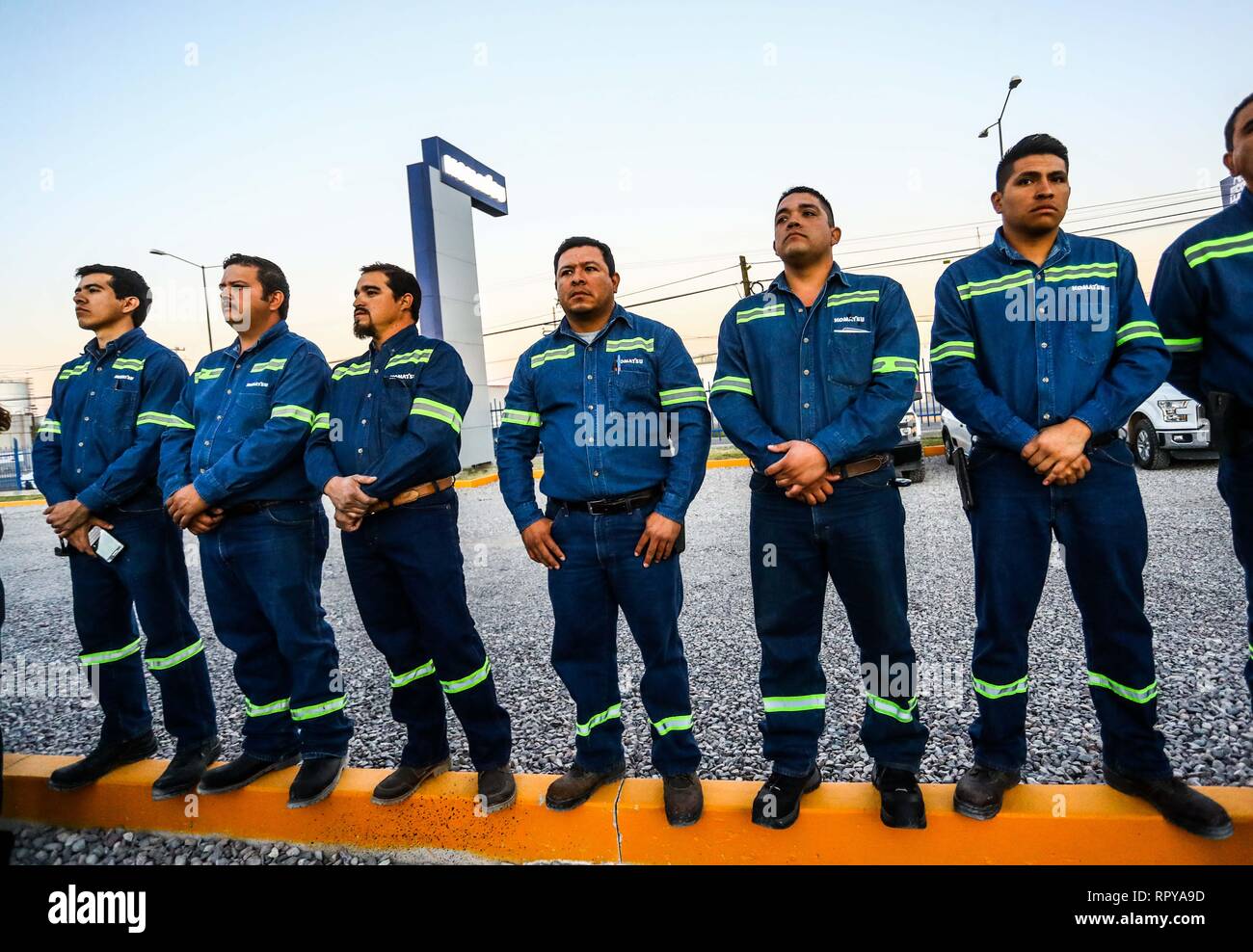 store and offices Komatzu.venta of machinery, equipment or indistrial equipment. refaccionaría and machinery for the mining industry. Komatsu Limited  Stock Photo