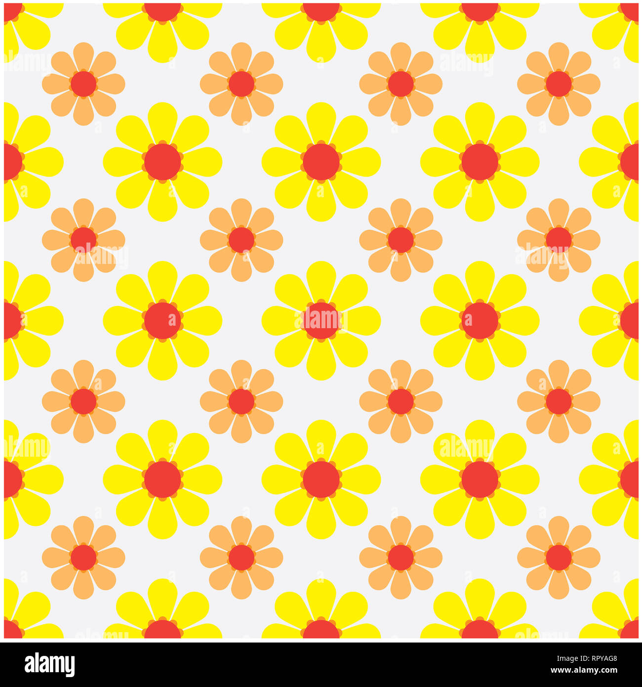 vector illustration of seamless pattern with a flower background Stock ...