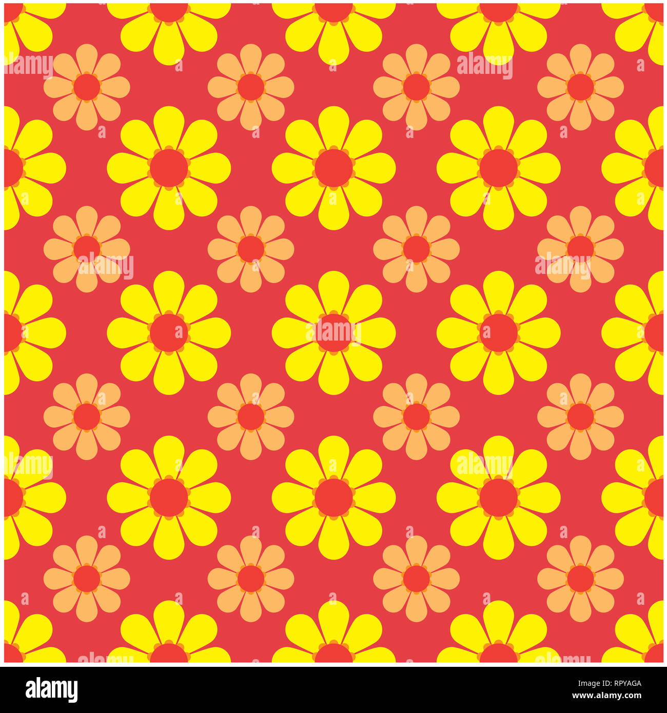 vector illustration of seamless pattern with a flower background Stock ...