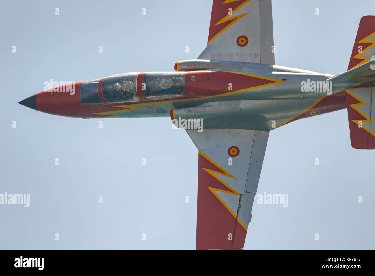 Torre Del Mar Malaga Spain Jul 27 Aircraft Casa C 101 Of The Patrulla Aguila Taking Part In A Exhibition On The 3rd Airshow Of Torre Del Mar On Jul Stock Photo Alamy Torre Del Mar Malaga Spain Jul 27 Aircraft Casa C 101 Of The Patrulla Aguila Taking Part In A Exhibition On The 3rd Airshow Of Torre Del Mar On Jul Stock Photo Alamy