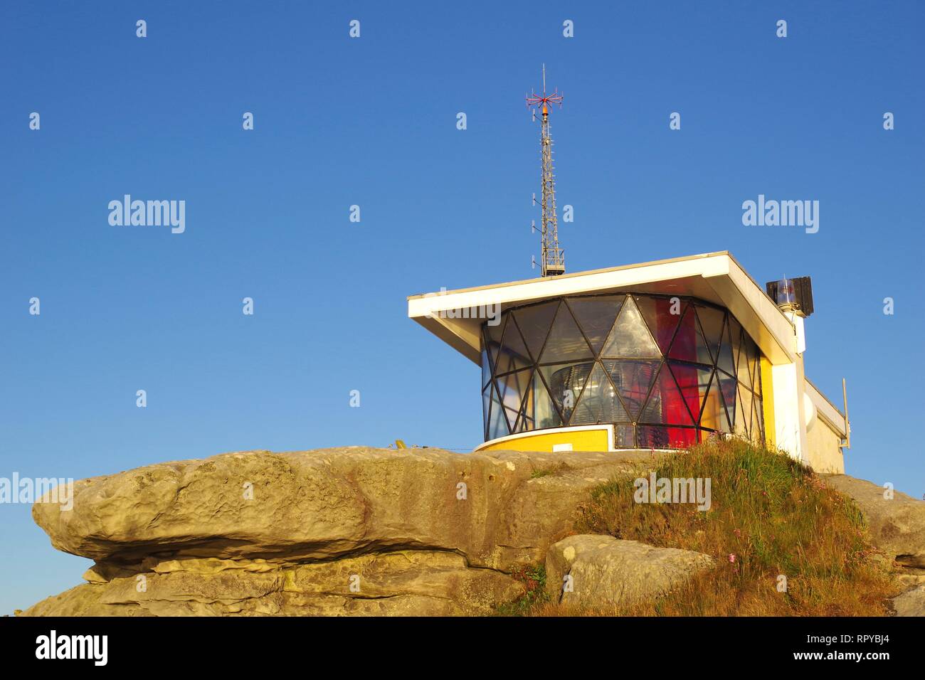 Small Lighthouse at Fife Ness on a Sunny Summers Morning. Fife